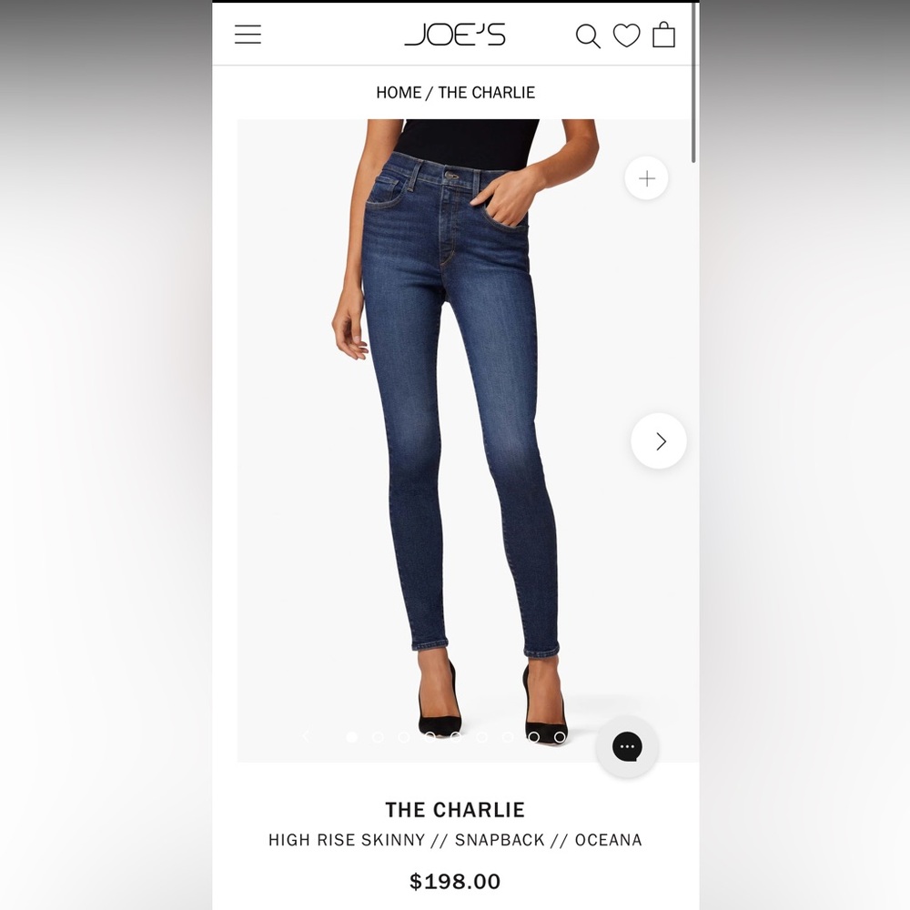 Joe's Jeans Charlie High Rise Skinny Ankle Jeans